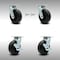 Service Caster 6 Inch SS Polyolefin Caster Set with Ball Bearings 2 Swivel Lock 2 Brake SCC SCC-SS30S620-POB-BSL-2-TLB-2 - alternate 1